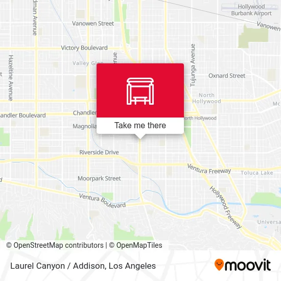 Laurel Canyon / Addison map