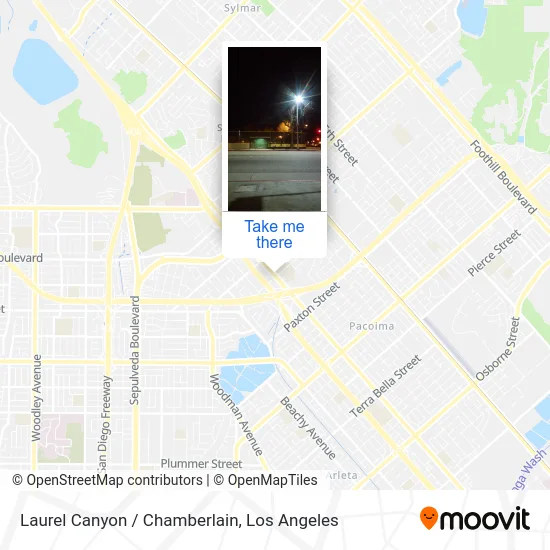 Laurel Canyon / Chamberlain map
