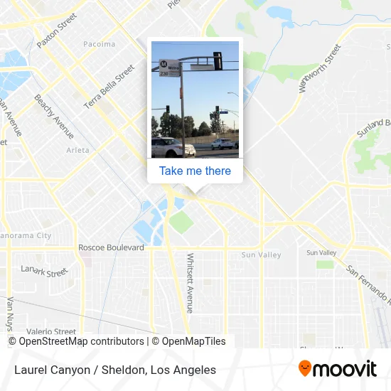 Laurel Canyon / Sheldon map