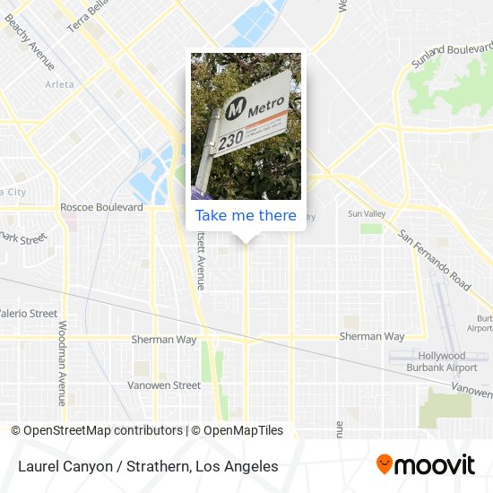 Laurel Canyon / Strathern map