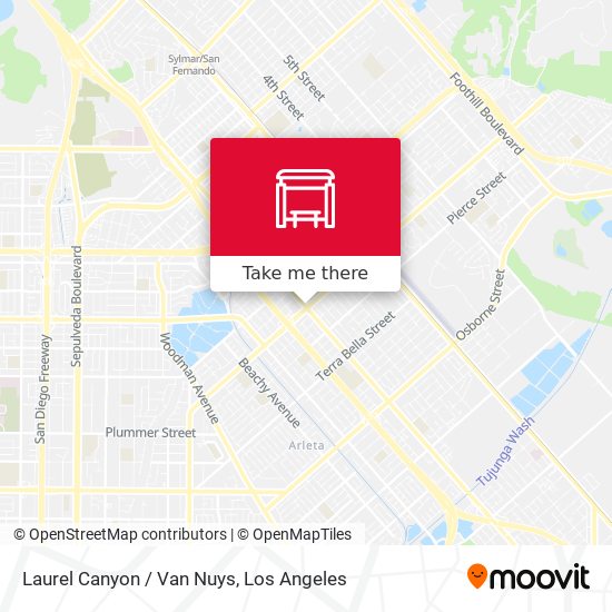 Mapa de Laurel Canyon / Van Nuys