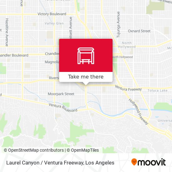 Laurel Canyon / Ventura Freeway map
