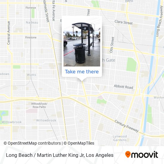 Long Beach / Martin Luther King Jr map