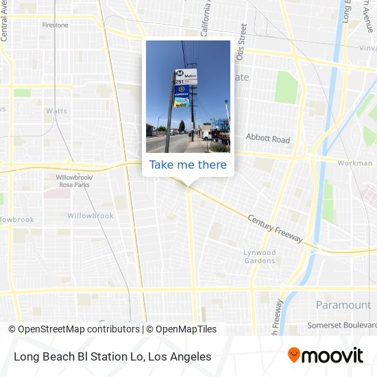 Long Beach Bl Station Lo map