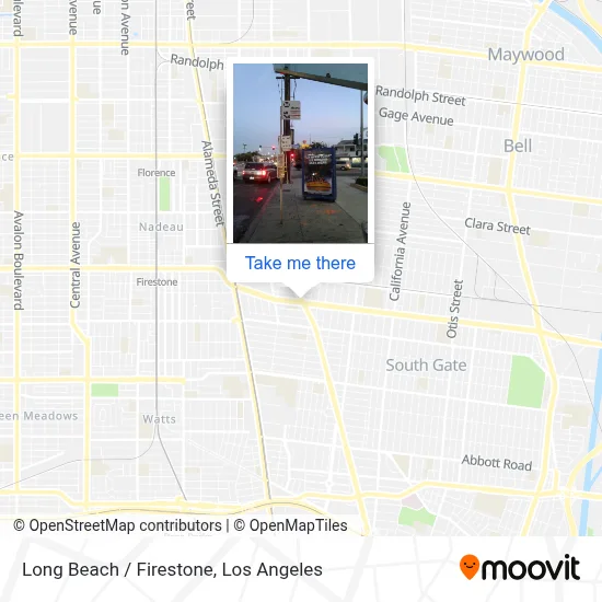 Long Beach / Firestone map