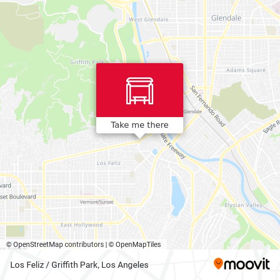 Los Feliz / Griffith Park map