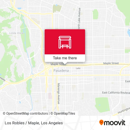 Los Robles / Maple map