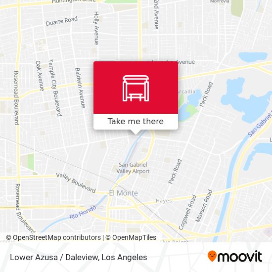 Lower Azusa / Daleview map