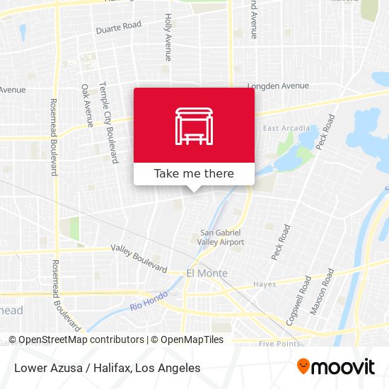 Lower Azusa / Halifax map