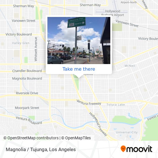 Magnolia / Tujunga map