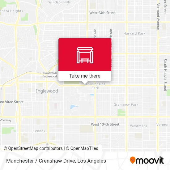 Manchester / Crenshaw Drive map