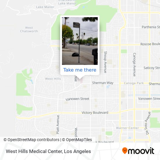 West Hills Medical Center map