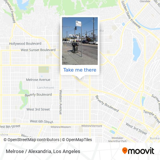 Mapa de Melrose / Alexandria