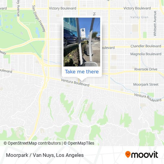 Moorpark / Van Nuys map