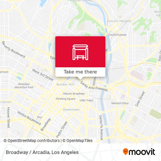 Mapa de Broadway / Arcadia