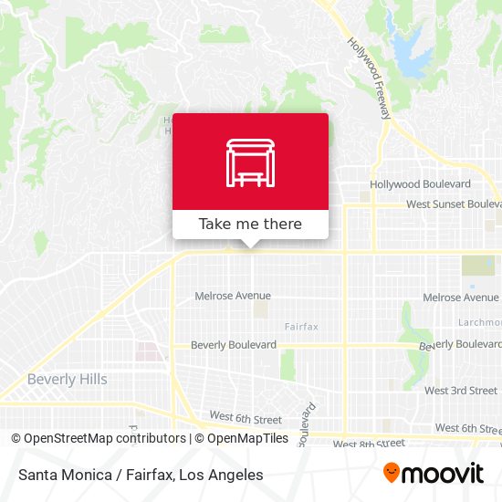 Santa Monica / Fairfax map