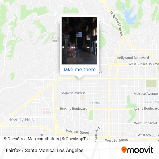 Mapa de Fairfax / Santa Monica