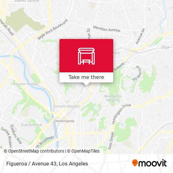 Mapa de Figueroa / Avenue 43