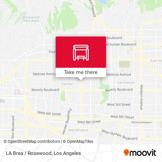 LA Brea / Rosewood map