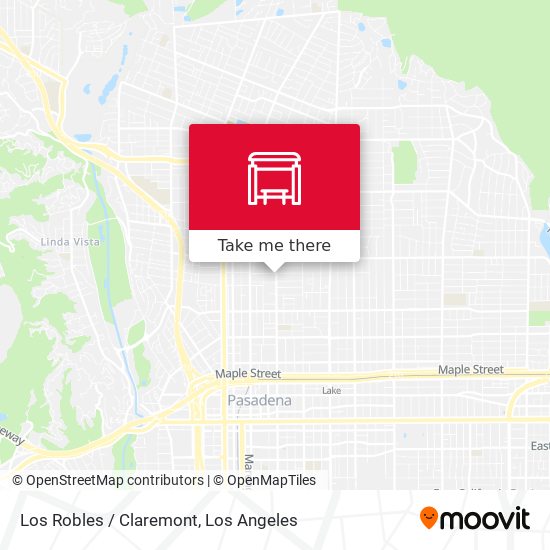Los Robles / Claremont map