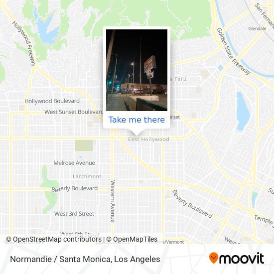 Normandie / Santa Monica map