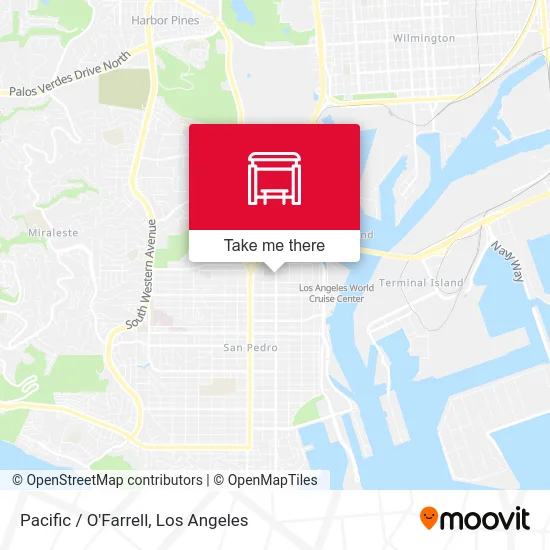 Pacific / O'Farrell map