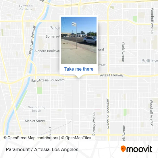 Paramount / Artesia map