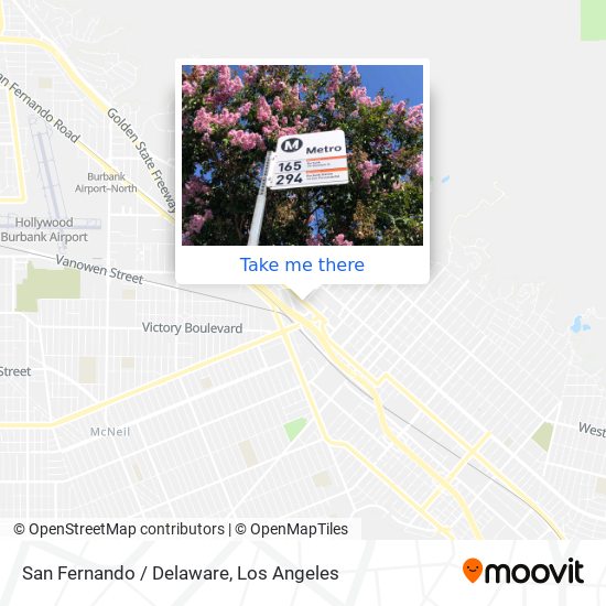 San Fernando / Delaware map