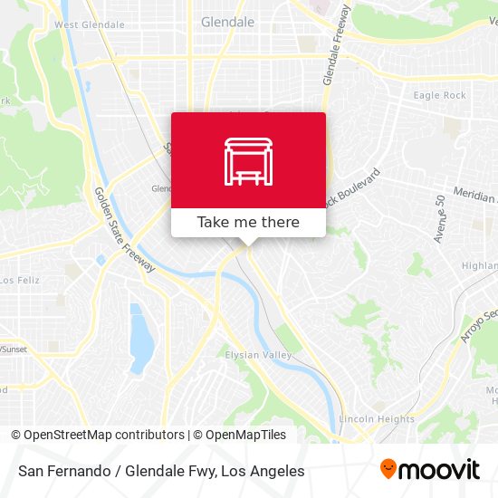 Mapa de San Fernando / Glendale Fwy
