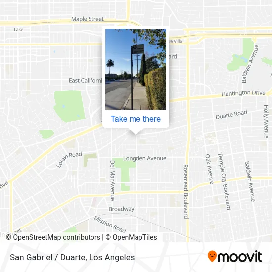 San Gabriel / Duarte map