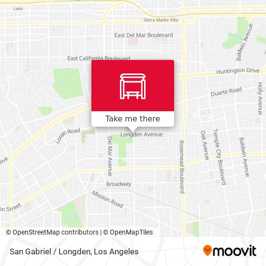 San Gabriel / Longden map