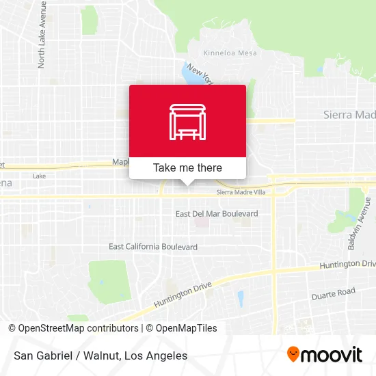 San Gabriel / Walnut map