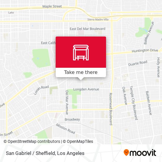 Mapa de San Gabriel / Sheffield