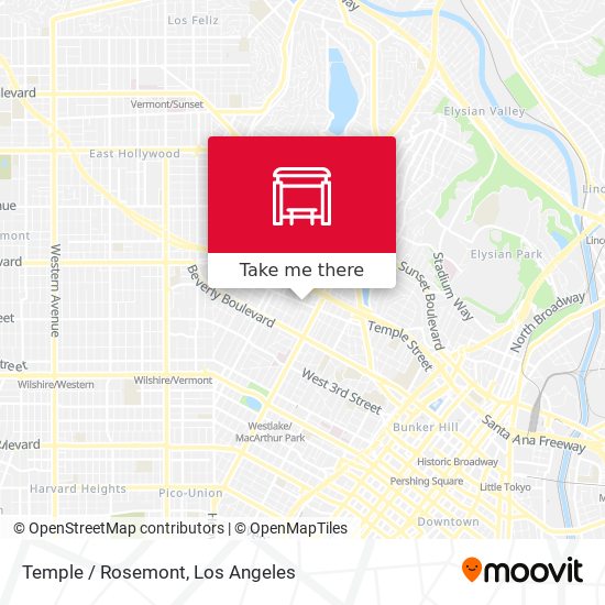 Mapa de Temple / Rosemont