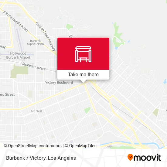 Burbank / Victory map