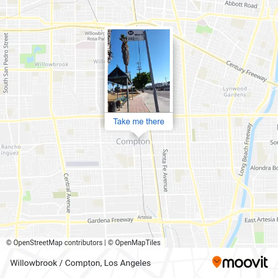 Willowbrook / Compton map