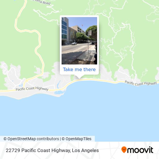 22729 Pacific Coast Highway map