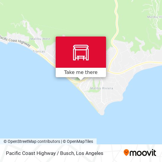 Pacific Coast Highway / Busch map