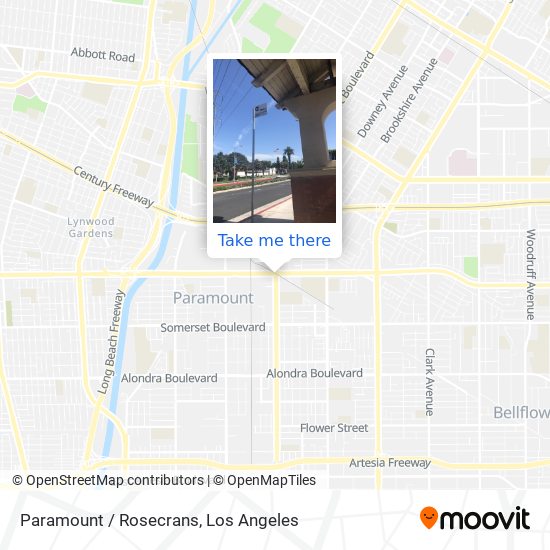 Mapa de Paramount / Rosecrans