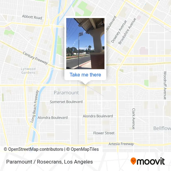 Paramount / Rosecrans map