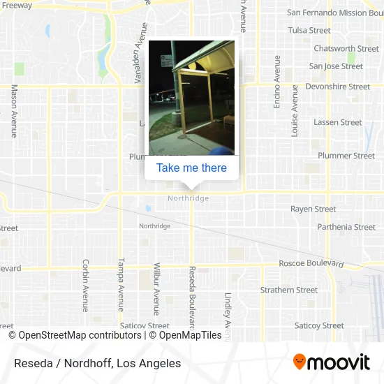 Reseda / Nordhoff map