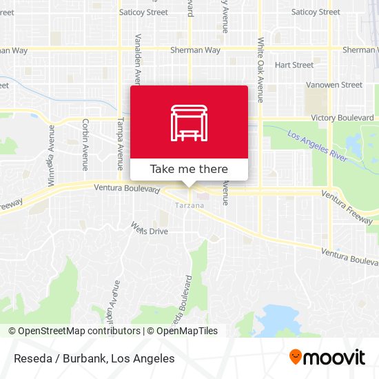 Reseda / Burbank map