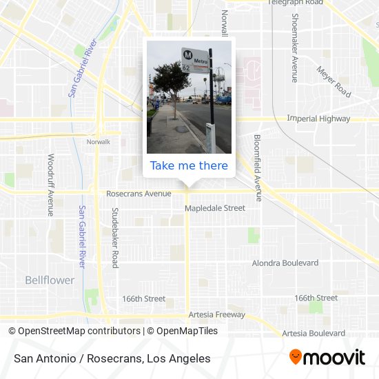 San Antonio / Rosecrans map
