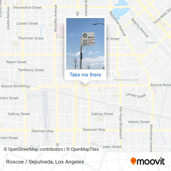 Roscoe / Sepulveda map