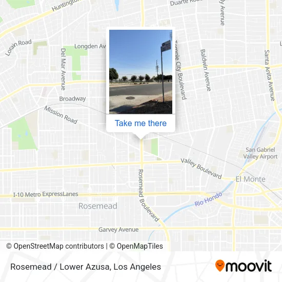 Rosemead / Lower Azusa map