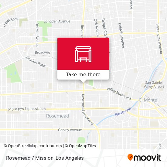 Mapa de Rosemead / Mission