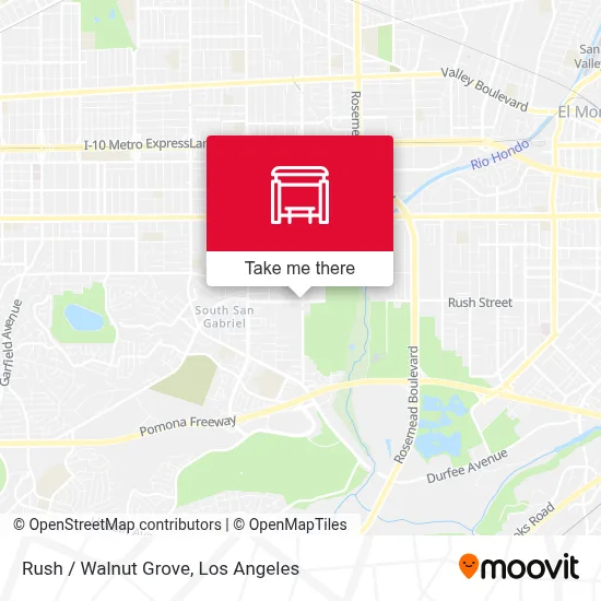 Rush / Walnut Grove map