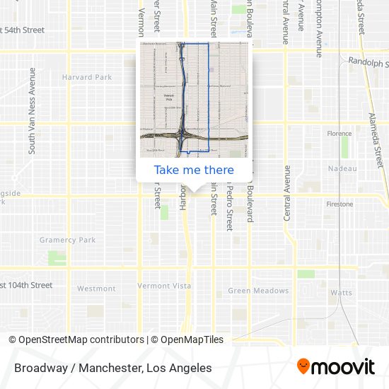 Mapa de Broadway / Manchester