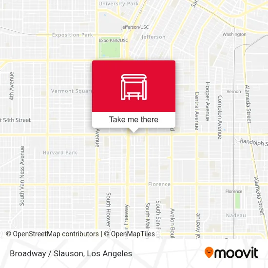 Broadway / Slauson map