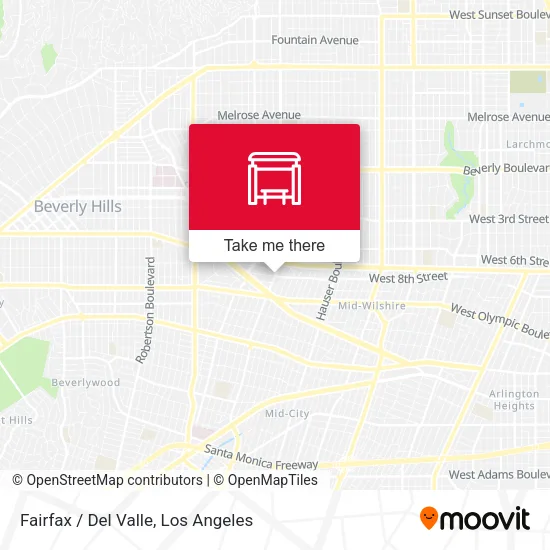 Fairfax / Del Valle map